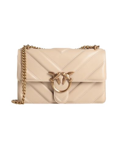 Pinko Woman Cross-body Bag Cream Size - Cow Leather In White