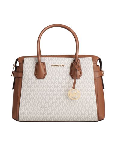 Michael Michael Kors Woman Handbag Ivory Size - Pvc - Polyvinyl Chloride, Polyurethane, Polyester, C In White