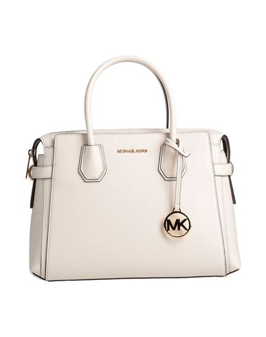 Michael Michael Kors Woman Handbag Ivory Size - Polyurethane, Polyester In White