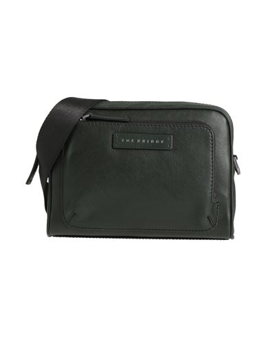 The Bridge Man Cross-body Bag Dark Green Size - Leather In Green