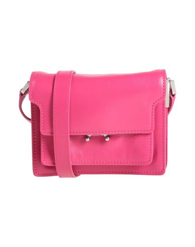 Marni Woman Cross-body Bag Magenta Size - Cow Leather In Purple