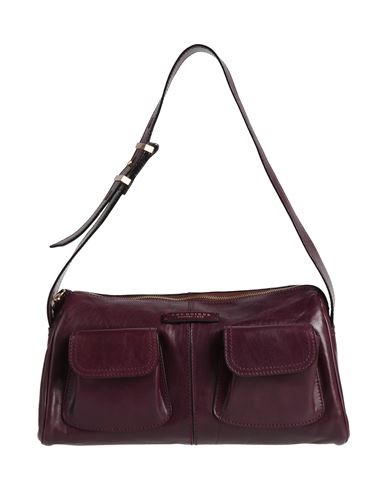 The Bridge Woman Shoulder Bag Plum Size - Leather In Purple