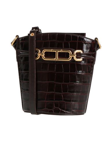Tom Ford Woman Cross-body Bag Dark Brown Size - Calfskin