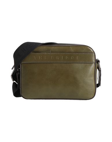 The Bridge Man Cross-body Bag Military Green Size - Leather In Green