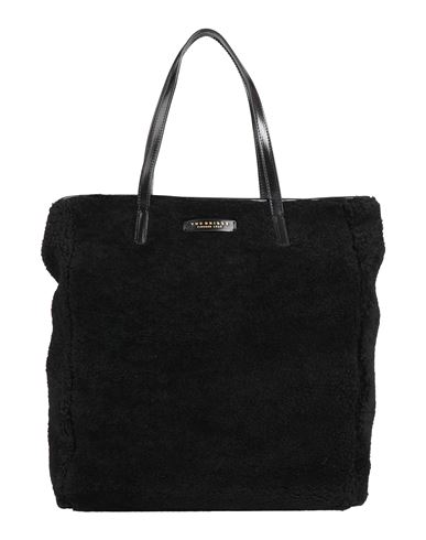 The Bridge Woman Handbag Black Size - Shearling, Leather In Black