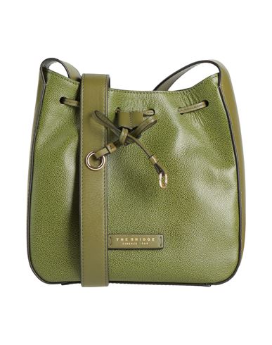 The Bridge Woman Cross-body Bag Green Size - Leather