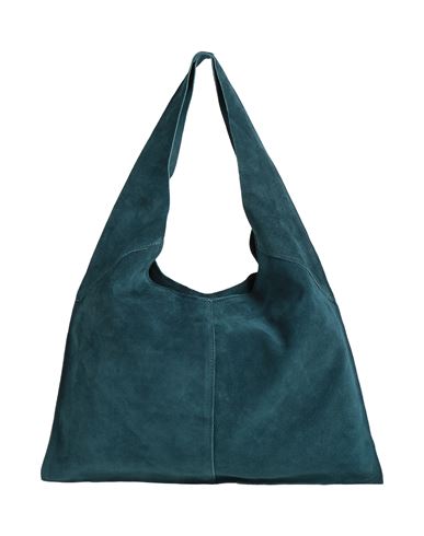 Laura Di Maggio Woman Shoulder Bag Deep Teal Size - Leather In Green