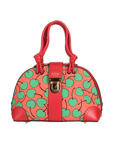 Moschino Couture Woman Handbag Orange Size - Textile Fibers, Leather In Orange