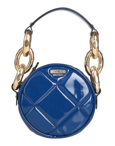 Moschino Couture Woman Handbag Bright Blue Size - Leather, Textile Fibers In Blue