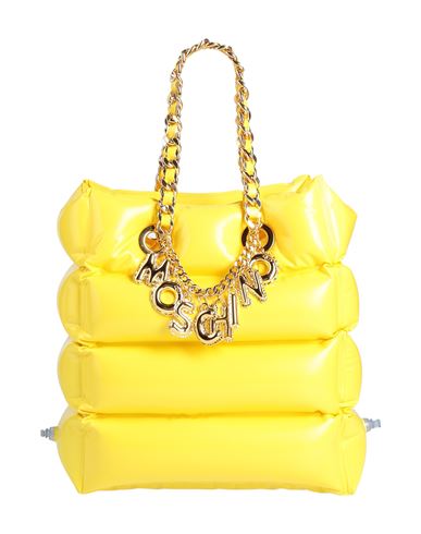 Moschino Couture Woman Handbag Yellow Size - Synthetic Fibers In Yellow