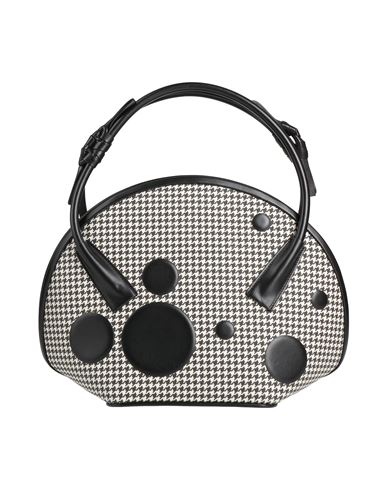 Maison Margiela Woman Handbag Black Size - Cotton, Cow Leather, Polyurethane, Polyester In Black