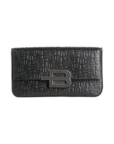 Baldinini Woman Handbag Black Size - Calfskin, Pvc - Polyvinyl Chloride In Black