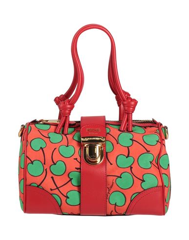 Moschino Couture Woman Handbag Tomato Red Size - Leather, Textile Fibers In Red