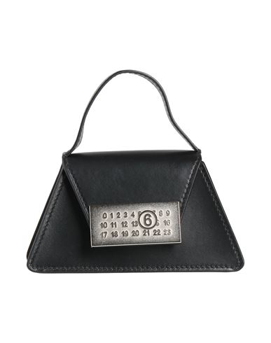 Mm6 Maison Margiela Woman Handbag Black Size - Cow Leather In Black