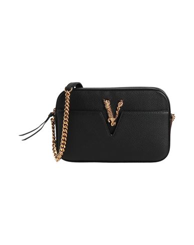 Versace Woman Cross-body Bag Black Size - Calfskin