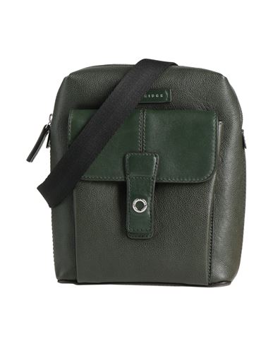 The Bridge Man Cross-body Bag Military Green Size - Cow Leather In Green