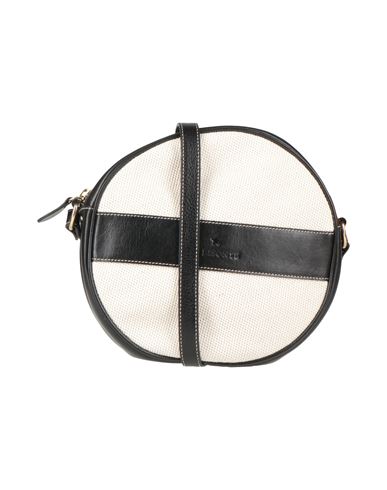 Il Bisonte Woman Cross-body Bag Black Size - Leather, Textile Fibers In Multi