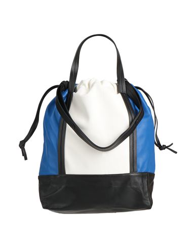 Plan C Woman Handbag Bright Blue Size - Leather