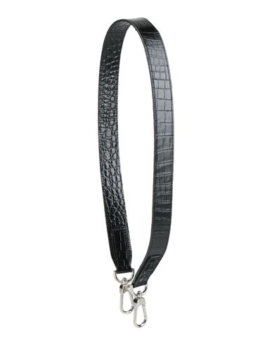 Longchamp Woman Bag Strap Black Size - Leather In Black