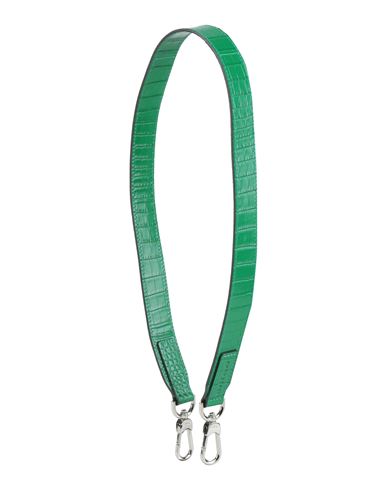 Longchamp Woman Bag Strap Green Size - Leather In Green