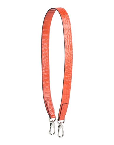 Longchamp Woman Bag Strap Orange Size - Leather In Brown