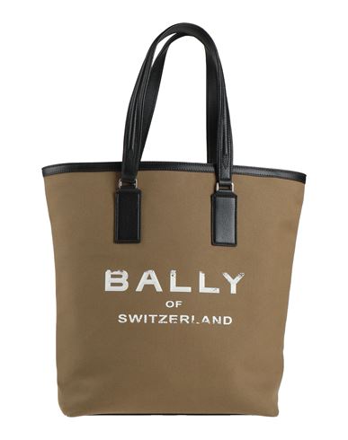Bally Woman Handbag Military Green Size - Textile Fibers, Leather In Green