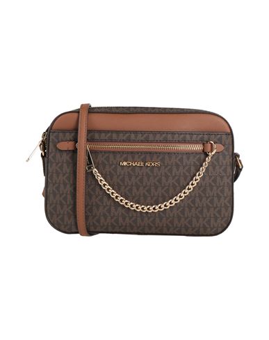 Michael Michael Kors Woman Cross-body Bag Dark Brown Size - Textile Fibers In Brown