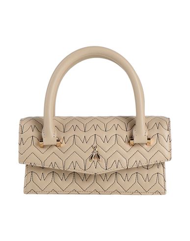 Patrizia Pepe Woman Handbag Beige Size - Leather In Sand