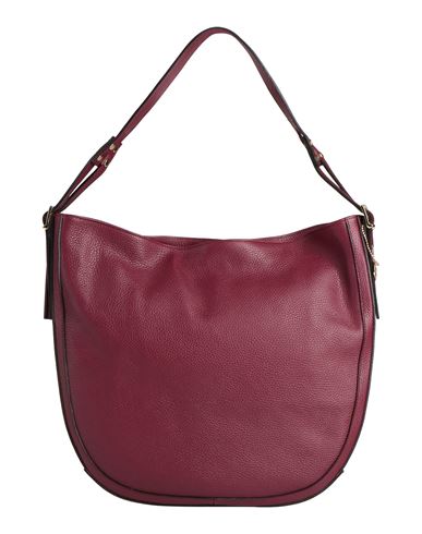 Laura Di Maggio Woman Handbag Plum Size - Leather In Purple