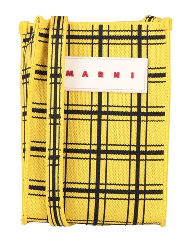 Marni Woman Cross-body Bag Yellow Size - Polyester, Polyurethane, Zinc, Aluminum, Copper
