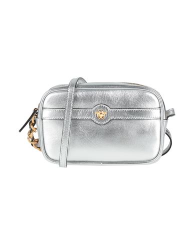 Versace Young Toddler Girl Cross-body Bag Silver Size - Lambskin In Silver