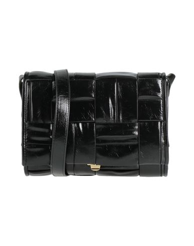 Themoirè Woman Cross-body Bag Black Size - Textile Fibers In Black