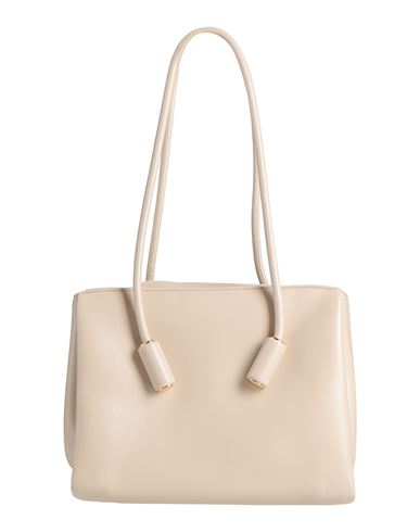 Themoirè Woman Shoulder Bag Beige Size - Textile Fibers In Sand