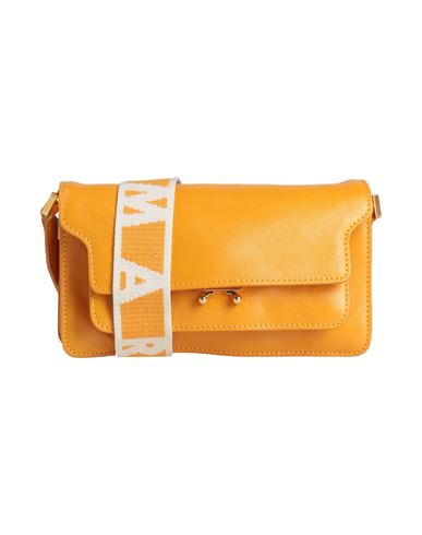 Marni Woman Cross-body Bag Mandarin Size - Cow Leather In Orange