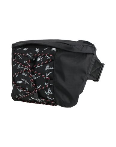 Msgm Man Belt Bag Black Size - Textile Fibers In Black