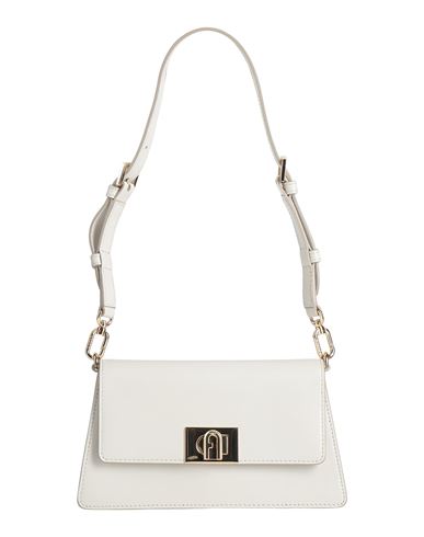 Furla Woman Shoulder Bag Light Grey Size - Leather In Gray