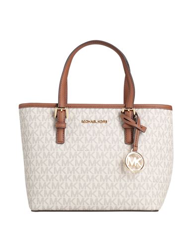Michael Michael Kors Woman Handbag Off White Size - Pvc - Polyvinyl Chloride In White