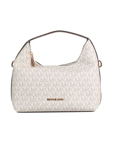 Michael Michael Kors Woman Handbag Off White Size - Pvc - Polyvinyl Chloride, Polyester, Polyurethan In White