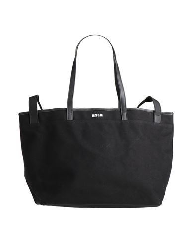 Msgm Woman Handbag Black Size - Textile Fibers