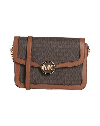 Michael Michael Kors Woman Cross-body Bag Brown Size - Pvc - Polyvinyl Chloride, Polyester, Polyuret In Brown