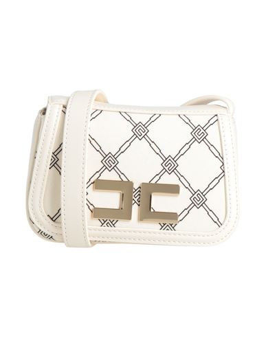 Elisabetta Franchi Babies'  La Mia Bambina Toddler Girl Cross-body Bag Cream Size - Polyester, Elastane In White
