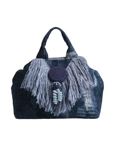 Bye Woman Handbag Navy Size - Acrylic, Wool, Viscose In Blue