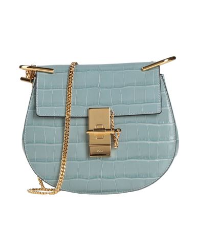Chloé Woman Cross-body Bag Light Blue Size - Calfskin In Blue