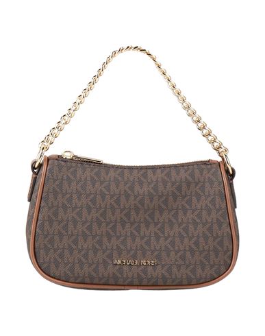 Michael Michael Kors Woman Handbag Dark Brown Size - Pvc - Polyvinyl Chloride, Polyester, Polyuretha In Brown