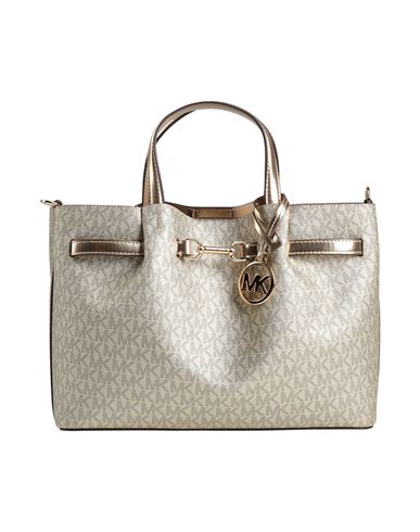 Michael Michael Kors Woman Handbag Platinum Size - Pva - Polyvinyl Alcohol, Polyurethane, Polyester, In Gray