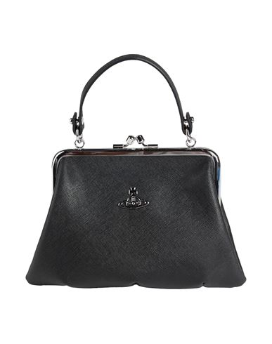 Vivienne Westwood Woman Handbag Black Size - Polyurethane, Cotton