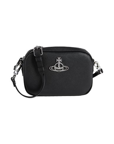 Vivienne Westwood Woman Cross-body Bag Black Size - Polyurethane, Cotton