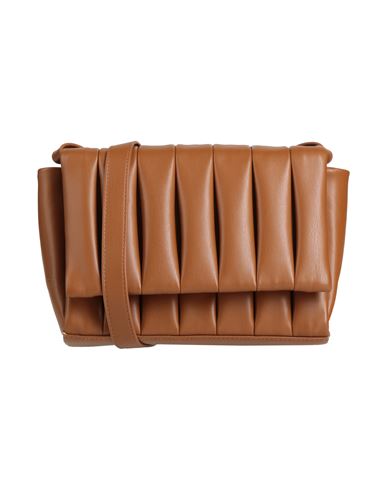 Themoirè Woman Cross-body Bag Tan Size - Textile Fibers In Brown