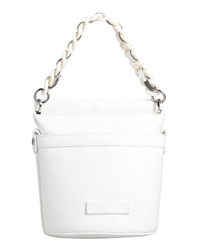 Fabiana Filippi Woman Handbag White Size - Leather, Cotton, Polyamide, Ecobrass In White