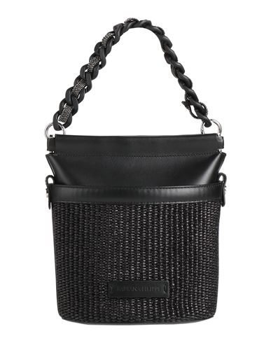 Fabiana Filippi Woman Handbag Black Size - Leather, Cotton, Polyamide, Ecobrass In Black
